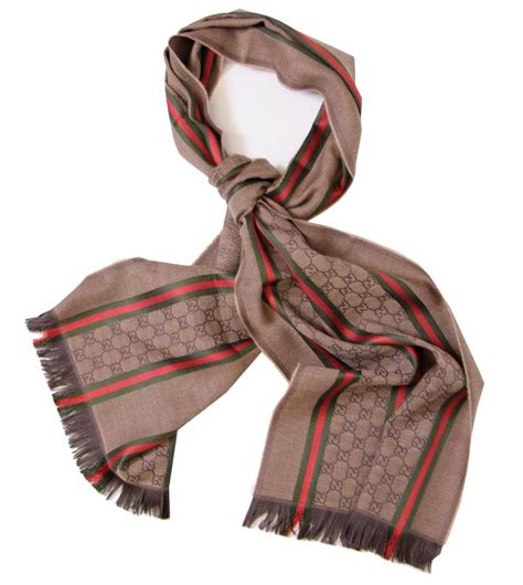 gucci scarf with green and red stripe|Gucci scarf red and green.